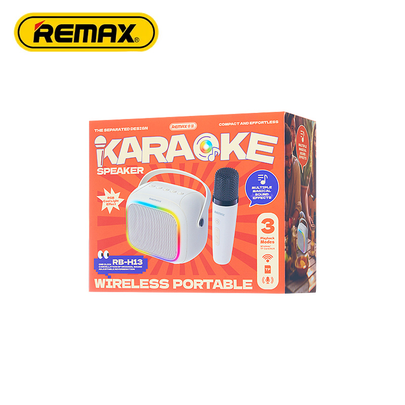 Remax RB-H13 Wireless Portable Karaoke Speaker Remax RB-H13 Wireless Portable Karaoke Speaker